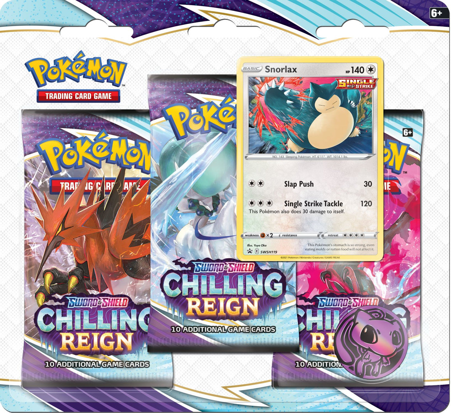 Pokemon TCG Chilling Reign Three Booster Pack Blister - Card Croc