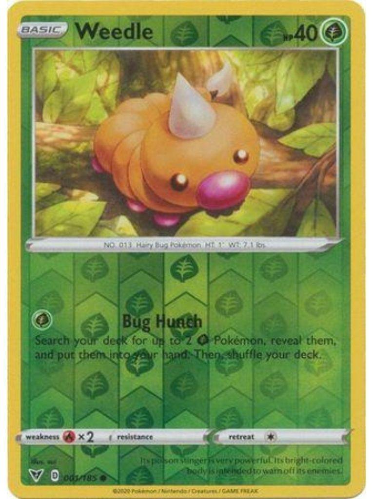 (001/185) Weedle Common Reverse Holo - Vivid Voltage - Card Croc