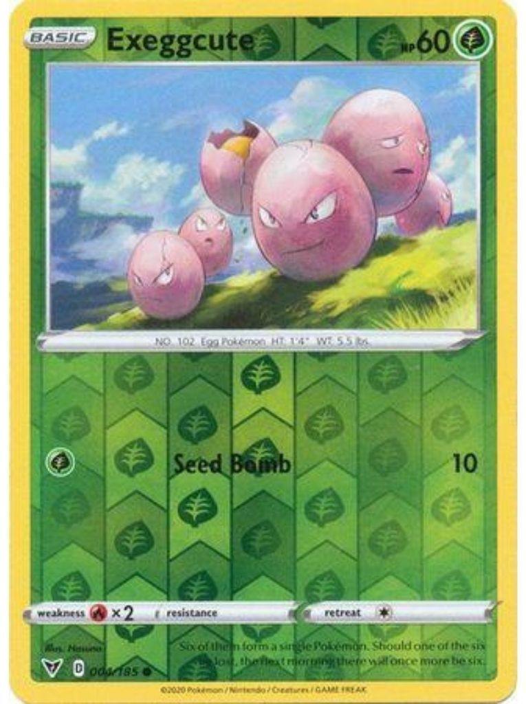 (004/185) Exeggcute Common Reverse Holo - Vivid Voltage - Card Croc