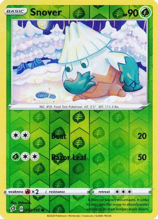 (012/192) Snover Common Reverse Holo - Rebel Clash - Card Croc