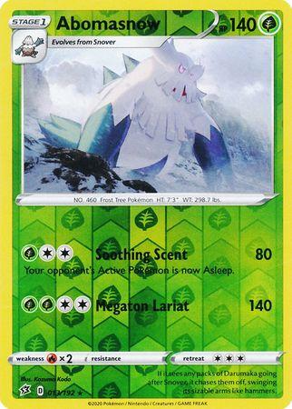 (013/192) Abomasnow Rare Reverse Holo - Rebel Clash - Card Croc