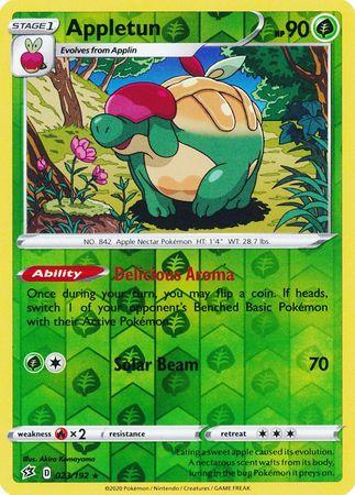 (023/192) Appletun Rare Reverse Holo - Rebel Clash - Card Croc