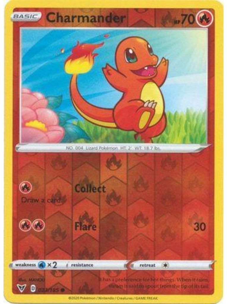 (023/185) Charmander Common Reverse Holo - Vivid Voltage - Card Croc