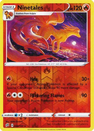 (025/192) Ninetales Rare Reverse Holo - Rebel Clash - Card Croc