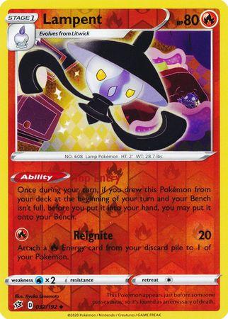 (032/192) Lampent Uncommon Reverse Holo - Rebel Clash - Card Croc