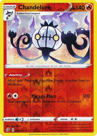 (033/192) Chandelure Rare Reverse Holo - Rebel Clash - Card Croc