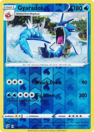 (040/192) Gyarados Rare Reverse Holo - Rebel Clash - Card Croc