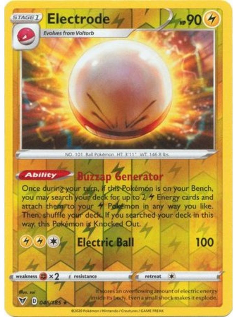 (046/185) Electrode Holo Rare Reverse Holo - Vivid Voltage - Card Croc