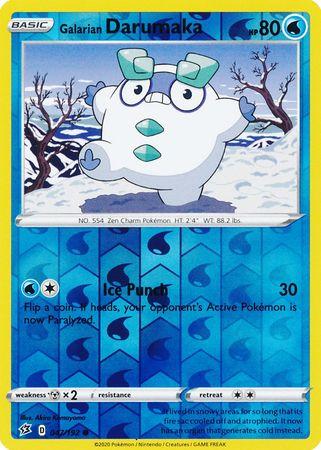 (047/192) Galarian Darumaka Common Reverse Holo - Rebel Clash - Card Croc