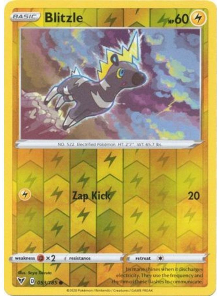 (053/185) Blitzle Common Reverse Holo - Vivid Voltage - Card Croc