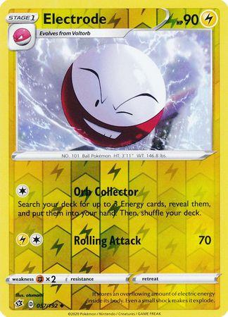 (057/192) Electrode Uncommon Reverse Holo - Rebel Clash - Card Croc