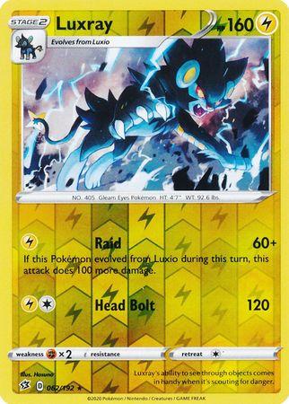 (062/192) Luxray Rare Reverse Holo - Rebel Clash - Card Croc