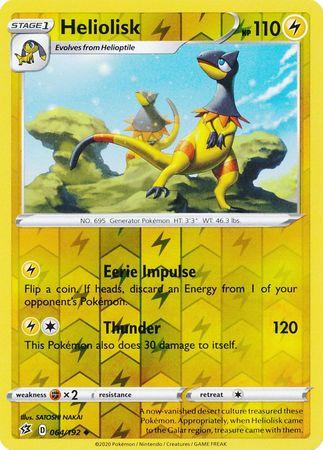 (064/192) Heliolisk Uncommon Reverse Holo - Rebel Clash - Card Croc