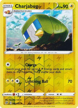 (065/192) Charjabug Uncommon Reverse Holo - Rebel Clash - Card Croc