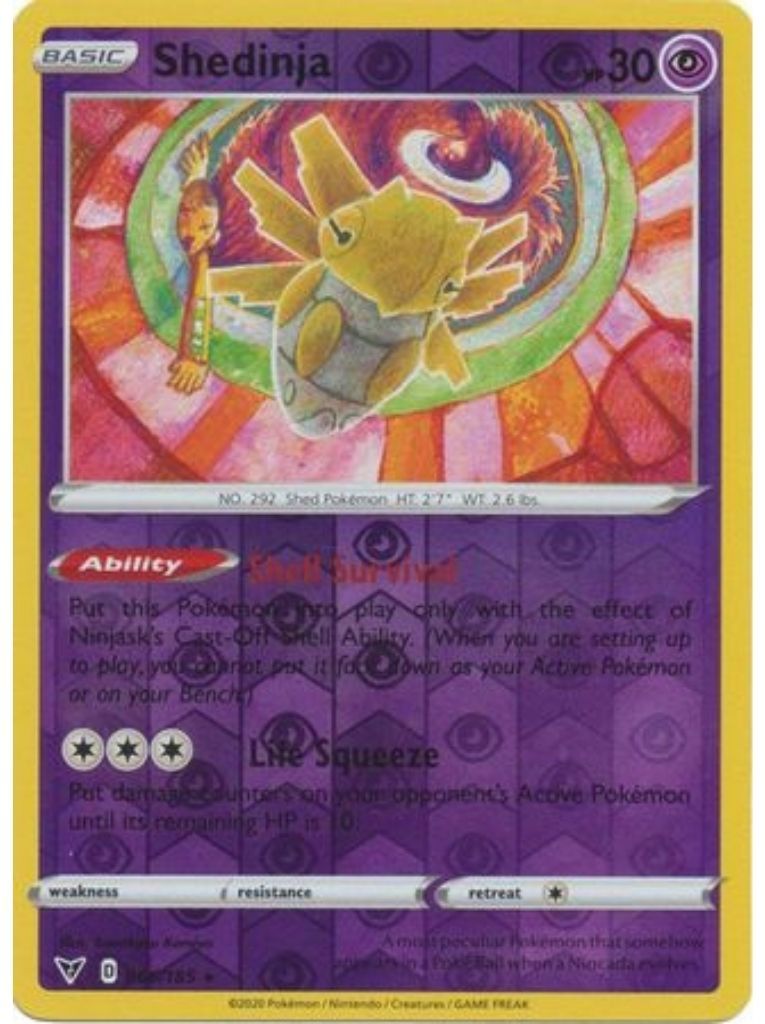 (066/185) Shedinja Rare Reverse Holo - Vivid Voltage - Card Croc