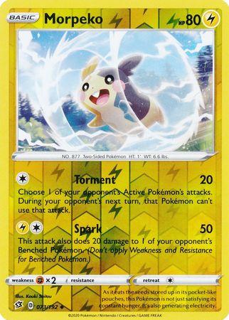 (073/192) Morpeko Uncommon Reverse Holo - Rebel Clash - Card Croc