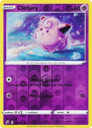 (074/192) Clefairy Common Reverse Holo - Rebel Clash - Card Croc