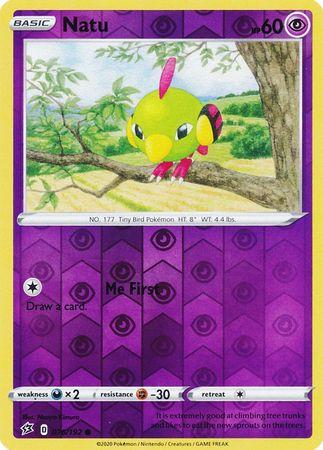 (076/192) Natu Common Reverse Holo - Rebel Clash - Card Croc