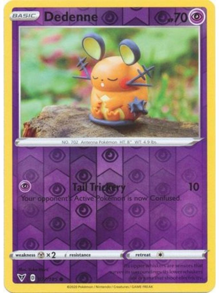 (077/185) Dedenne Common Reverse Holo - Vivid Voltage - Card Croc