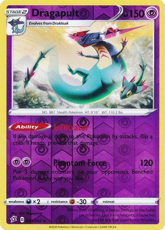 (091/192) Dragapult Rare Reverse Holo - Rebel Clash - Card Croc