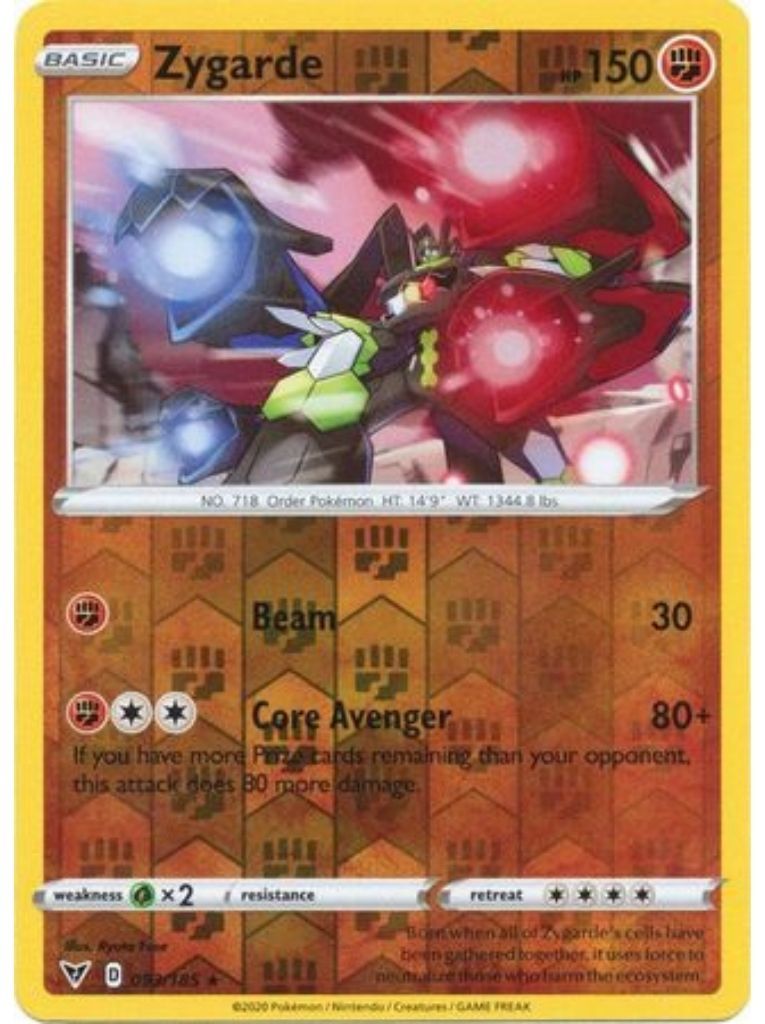 (093/185) Zygarde Holo Rare Reverse Holo - Vivid Voltage - Card Croc