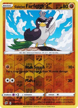 (094/192) Galarian Farfetch'd Common Reverse Holo - Rebel Clash - Card Croc