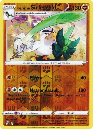 (095/192) Galarian Sirfetch'd Rare Reverse Holo - Rebel Clash - Card Croc