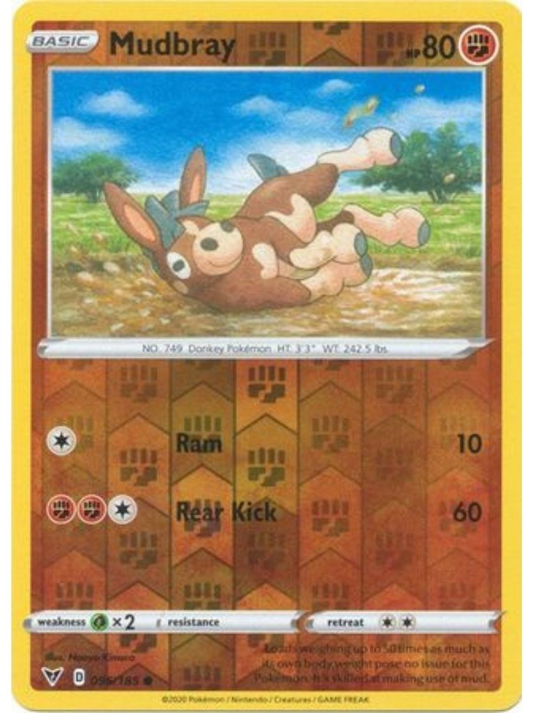 (096/185) Mudbray Common Reverse Holo - Vivid Voltage - Card Croc