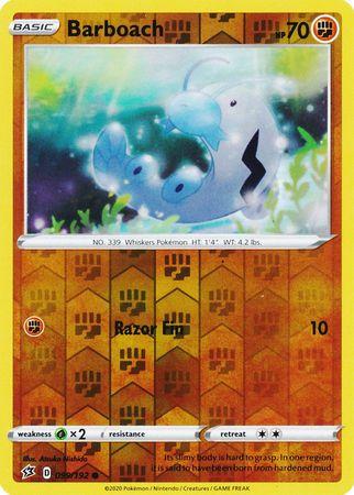 (099/192) Barboach Common Reverse Holo - Rebel Clash - Card Croc