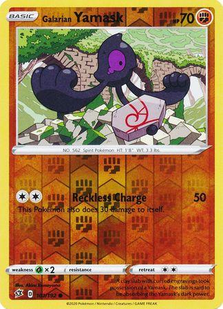 (101/192) Galarian Yamask Common Reverse Holo - Rebel Clash - Card Croc