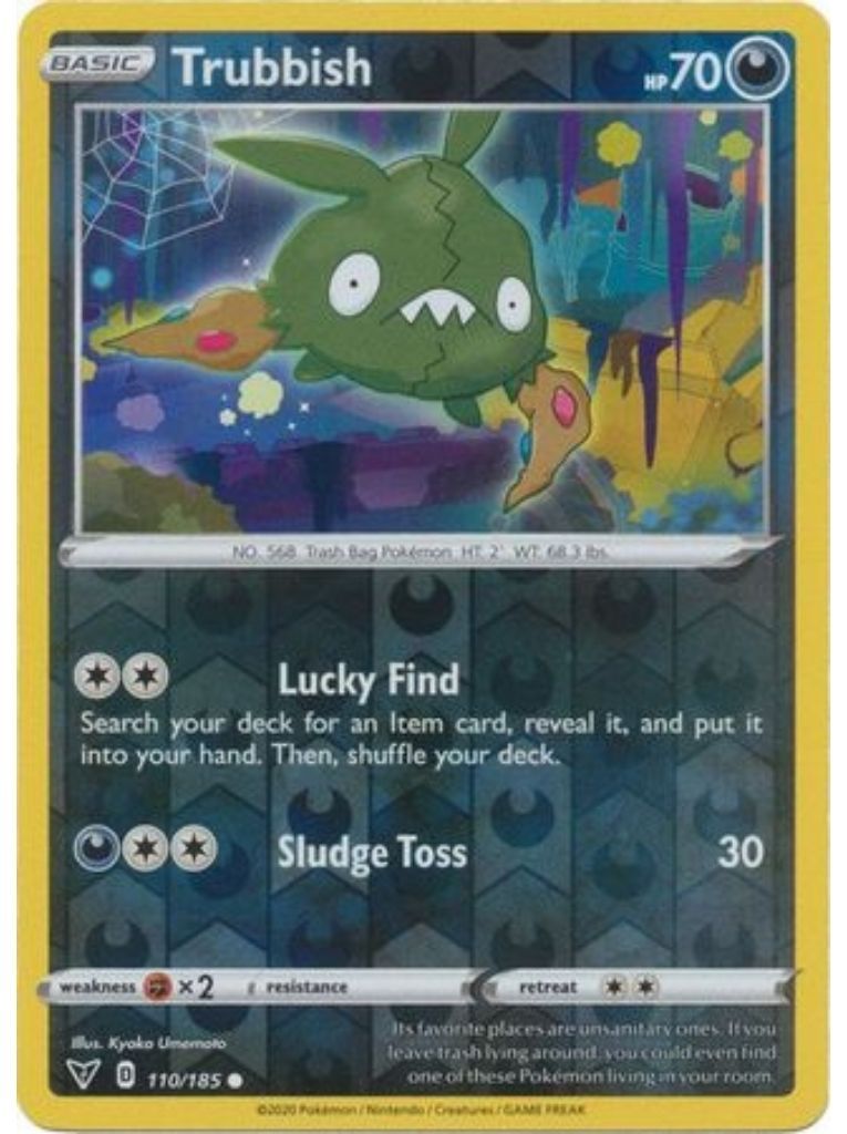 (110/185) Trubbish Common Reverse Holo - Vivid Voltage - Card Croc