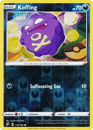 (112/192) Koffing Common Reverse Holo - Rebel Clash - Card Croc