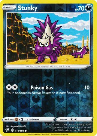 (114/192) Stunky Common Reverse Holo - Rebel Clash - Card Croc