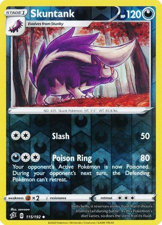 (115/192) Skuntank Uncommon Reverse Holo - Rebel Clash - Card Croc