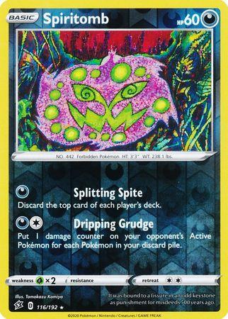 (116/192) Spiritomb Rare Reverse Holo - Rebel Clash - Card Croc