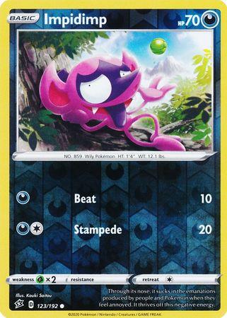 (123/192) Impidimp Common Reverse Holo - Rebel Clash - Card Croc