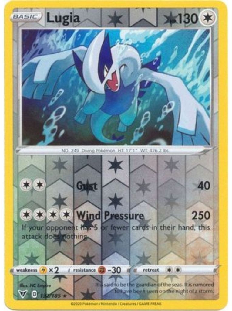 (132/185) Lugia Holo Rare Reverse Holo - Vivid Voltage - Card Croc