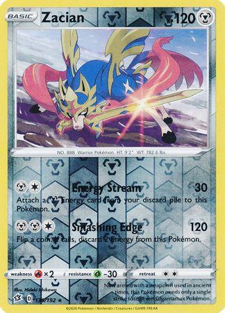 (139/192) Zacian Rare Reverse Holo - Rebel Clash - Card Croc