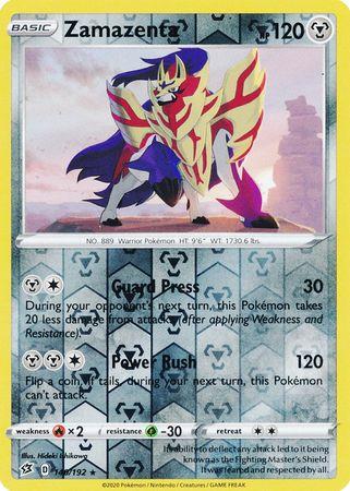 (140/192) Zamazenta Rare Reverse Holo - Rebel Clash - Card Croc