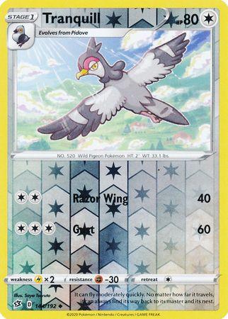 (144/192) Tranquill Uncommon Reverse Holo - Rebel Clash - Card Croc