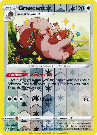 (152/192) Greedent Rare Reverse Holo - Rebel Clash - Card Croc