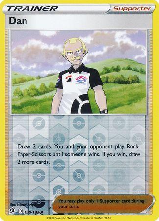 (158/192) Dan Trainer Uncommon Reverse Holo - Rebel Clash - Card Croc