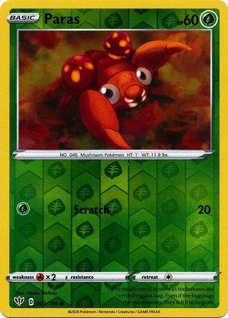 (003/189) Paras Common Reverse Holo - Darkness Ablaze - Card Croc