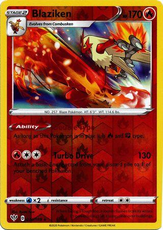 (024/189) Blaziken Holo Rare Reverse Holo - Darkness Ablaze - Card Croc