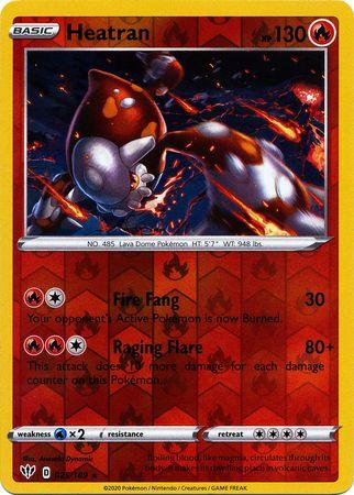 (025/189) Heatran Holo Rare Reverse Holo - Darkness Ablaze - Card Croc