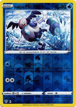 (035/189) Galarian Mr. Mime Common Reverse Holo - Darkness Ablaze - Card Croc