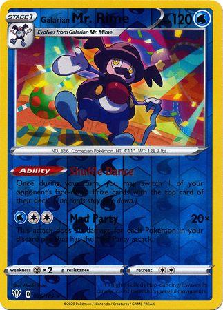 (036/189) Galarian Mr. Rime Rare Reverse Holo - Darkness Ablaze - Card Croc