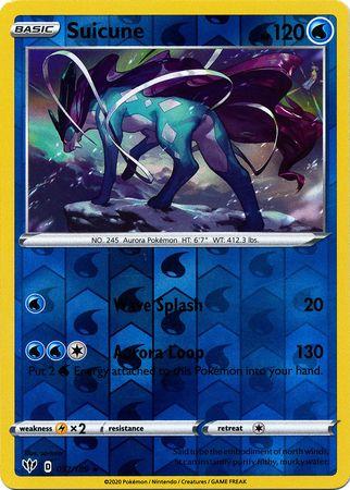 (037/189) Suicune Holo Rare Reverse Holo - Darkness Ablaze - Card Croc