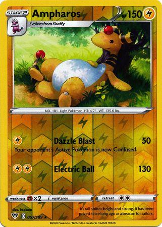 (057/189) Ampharos Rare Reverse Holo - Darkness Ablaze - Card Croc