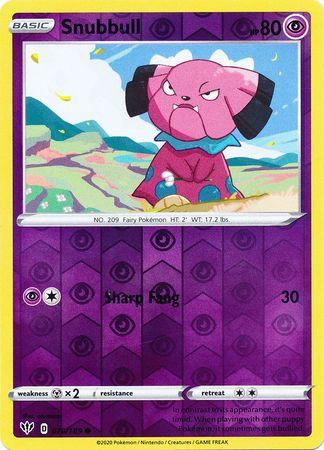 (070/189) Snubbull Common Reverse Holo - Darkness Ablaze - Card Croc